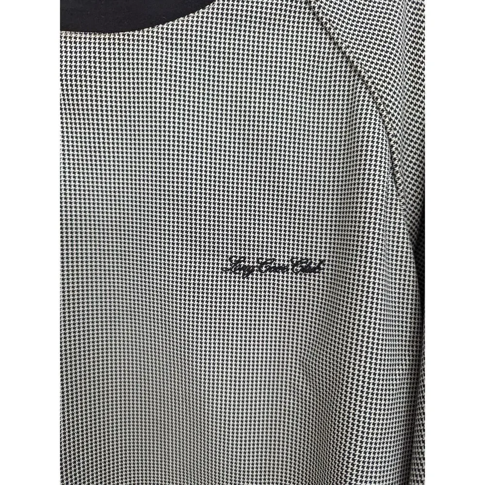 Slazenger Men's XL Jacket Houndstooth Embroidery Microfiber Pullover